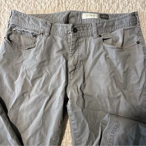 J. Hilburn Brushed Twill 5 pocket gray chino jeans size 36